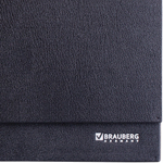 Планинг настольный недатированный (305х140 мм) BRAUBERG "Select", балакрон, 60 л., черный, 123797