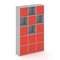Locker plus Комплект №9 LK.K-009 Серый/Красный 1188*350*1983