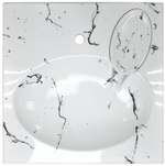 Раковина подвесная Azario Carmen 605х602х85 Белый мрамор (CS00078503)