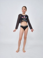 купальник раздельный спортивный с топом парео