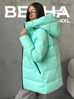 Куртка весенняя удлиненная с капюшоном