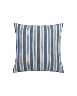 Zara Home наволочка декоративная из хлопка, синий, в полоску, 45x45 см