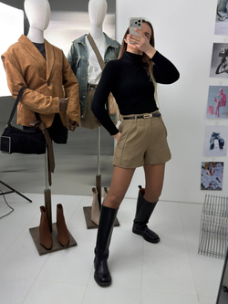 Шорты женские артикул 2537 цвет "капучино"