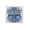 Donel R98 механизм розетки RJ45 + RJ45 (двойная) cat.6/ClassE-8/8, серия DA