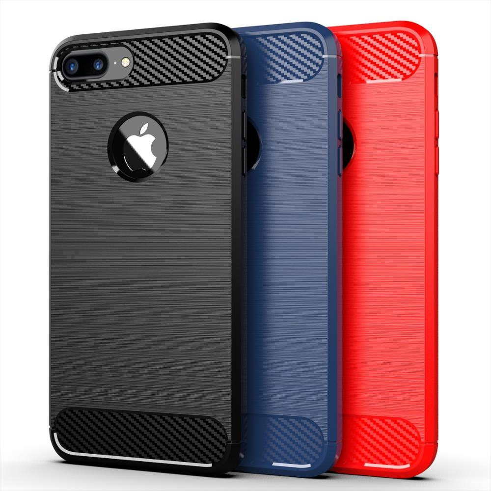 Чехол для iPhone 7 Plus цвет Red (красный), серия Carbon от Caseport
