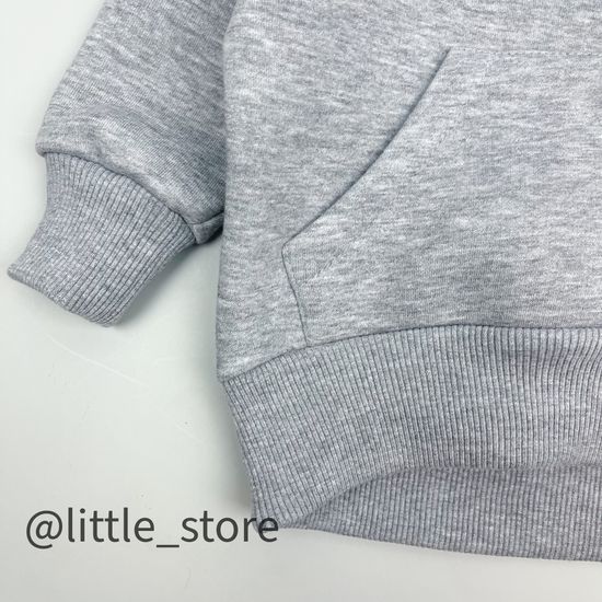 Комплект из футера с начесом "Simple" Серый меланж