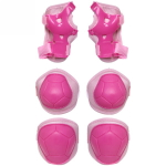 Коньки роликовые раздвижные Happy Star 668AT в наборе: шлем, защита, размер S (29-33), розовый