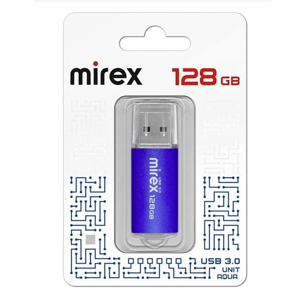 USB 3.0 карта памяти 128ГБ Mirex Unit Aqua (13600-FM3UA128)