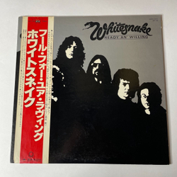 Винтажная виниловая пластинка LP Whitesnake Ready An Willing (Japan 1980) (Obi) Black And Blue