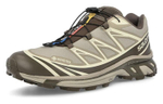 SALOMON Salomon X-6 GTX synthetic leather non-slip wear-resistant low-cut outdoor functional shoes for men and women the same gray brown