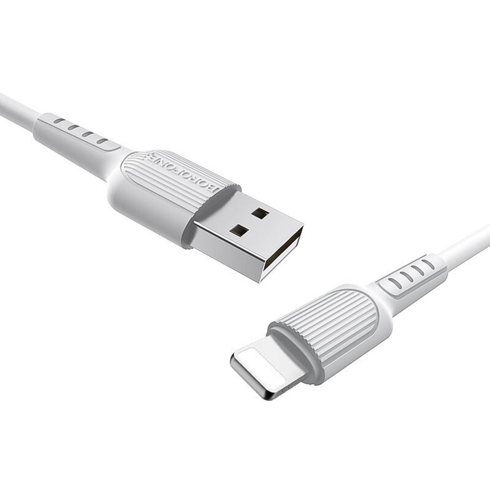 Кабель USB - Lightning BOROFONE BX16 (белый) 1м