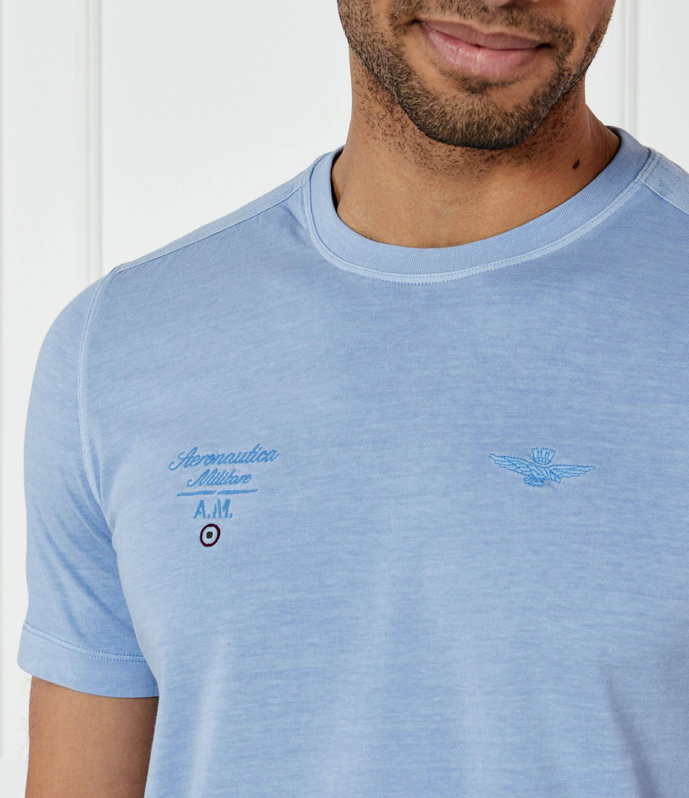 Футболка Aeronautica Militare - голубой(TS2392J677)