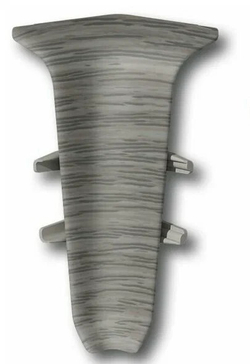 Угол внутренний для плинтуса 70мм "Деконика", 210 Дуб пепельный