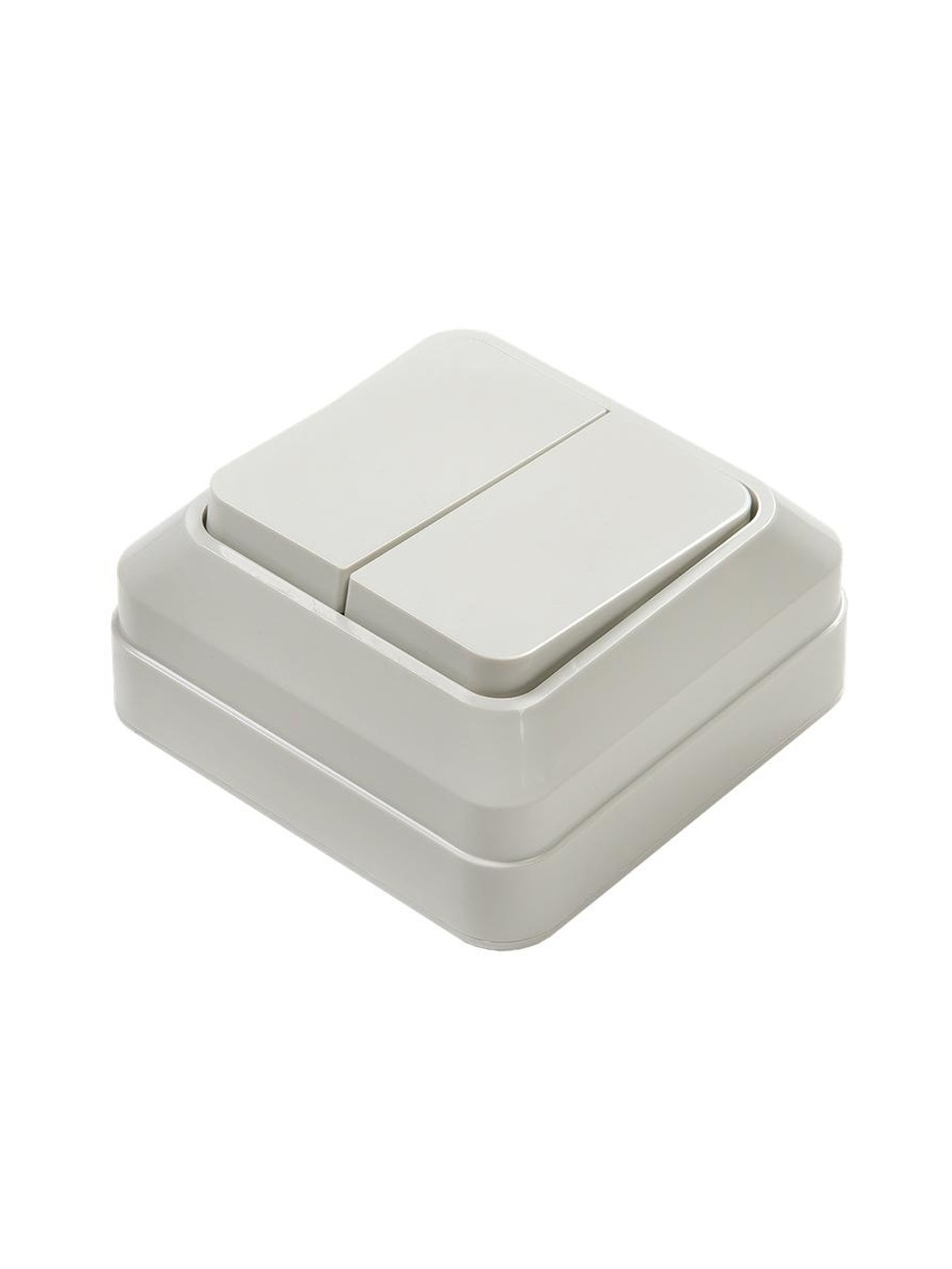 Выключатель 2-кл. ОП Bolleto 10А IP20 7023 бел. ASD / IN HOME 4680005959761