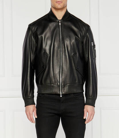 Кожаная куртка бомбер maidoc BOSS BLACK - черный(50523543)