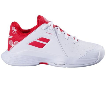 Детские Кроссовки теннисные  Babolat Propulse Junior 3 Wimbledon All Court - white/red