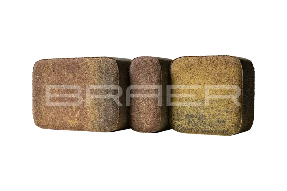 Тротуарная плитка Braer Классико, Color Mix Мальва, 60 мм