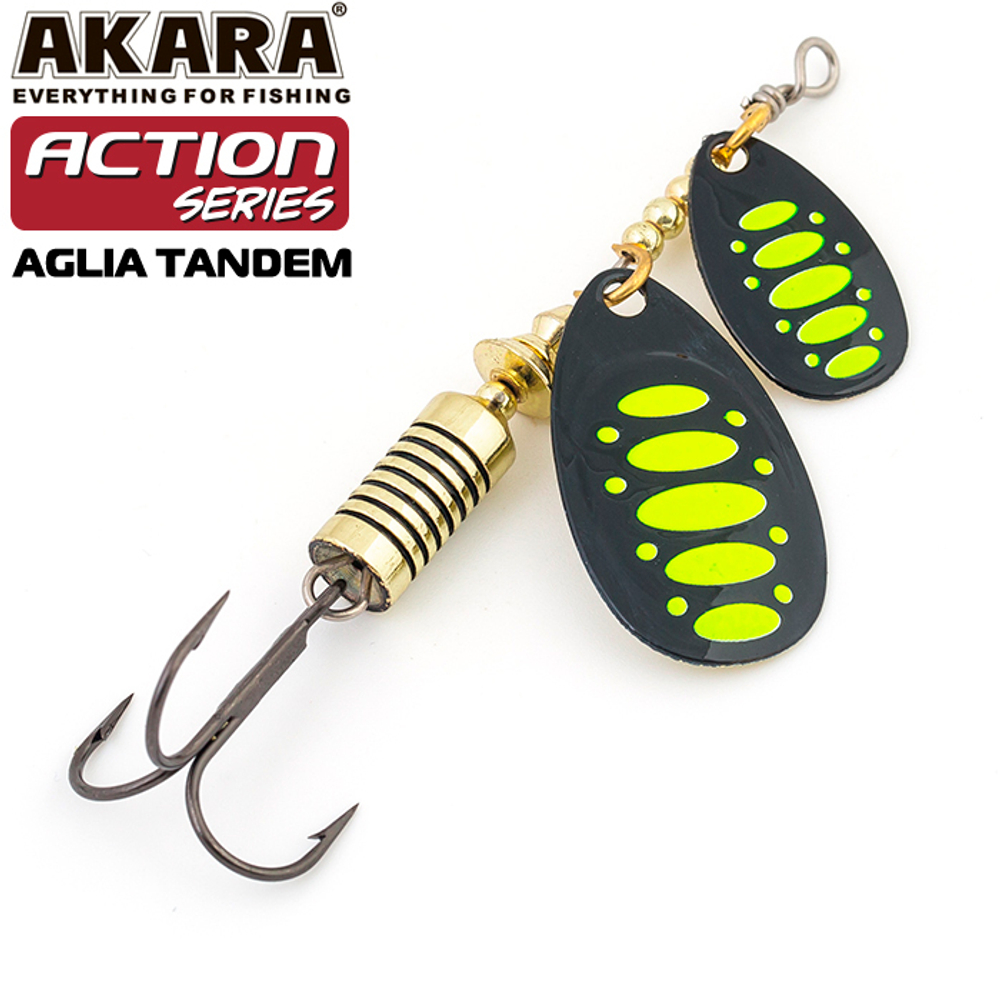Блесна вращающаяся Akara Action Series Aglia Tandem 1/3 8 гр. 2/7 oz. A34