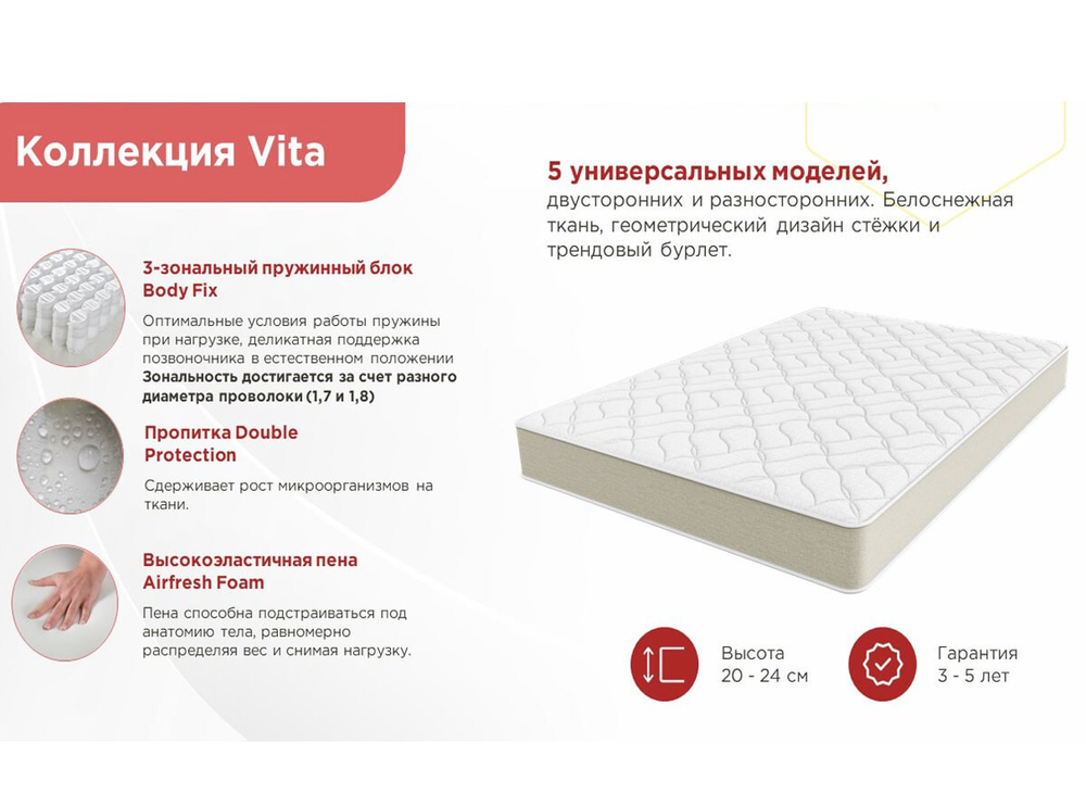 Vita Basic, матрас