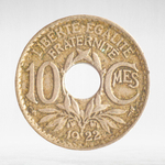 France, 10 Centimes 1922, VF