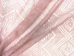 Оренбургский пуховый платок-паутинка А130-06 магнолия