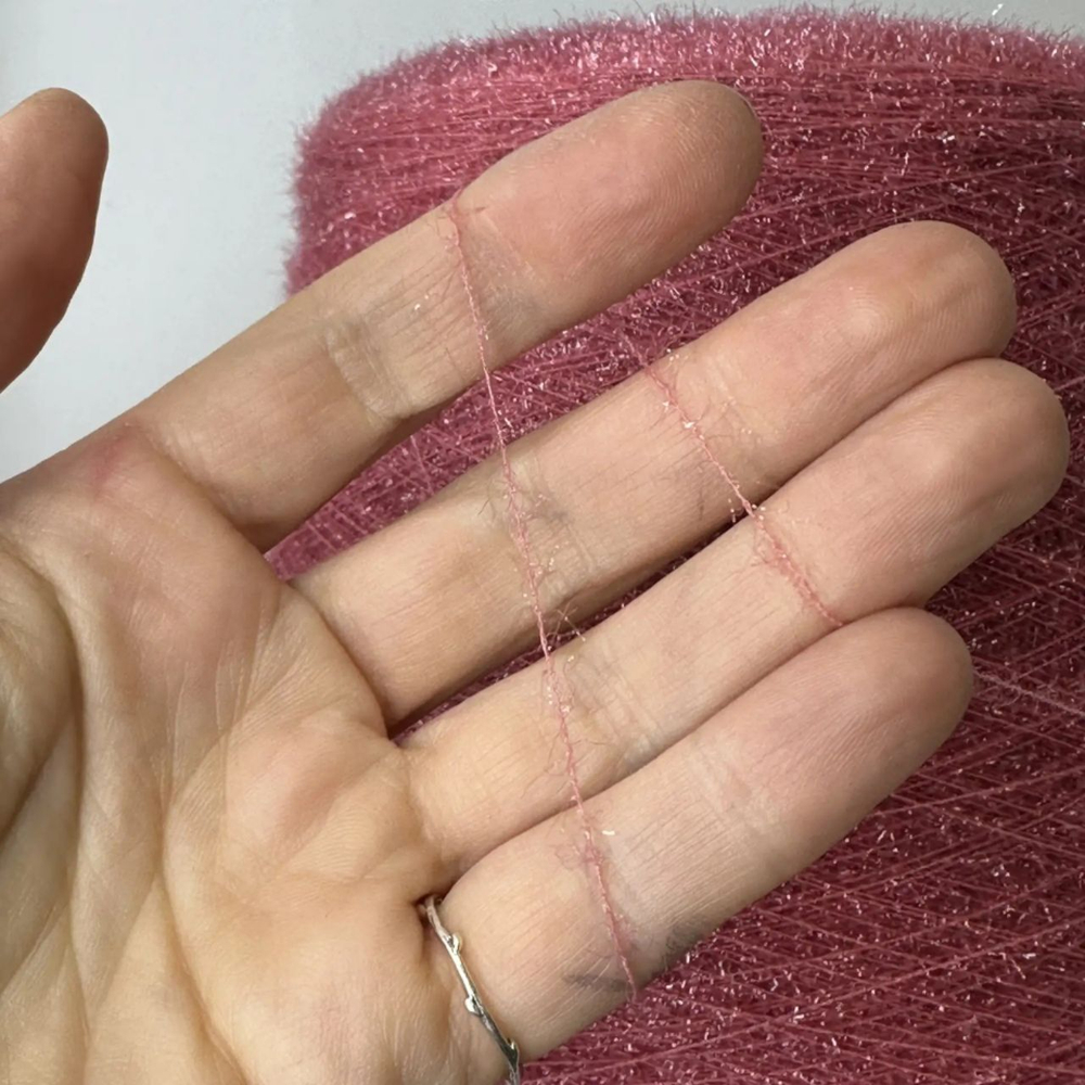 AURORA - Mister Joe; Вискоза, люрекс, п/а; 800м/100гр; Травка мелкая; col.2363, цвет: розовый «клубничный смузи». S501