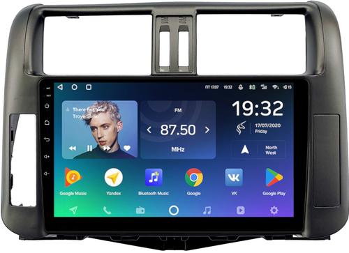 Магнитола для Toyota Land Cruiser Prado 150 2009-2013 (рамка графит) - Teyes CC2 PLUS монитор 9" QLED, Android 10, Быстрая, SIM-слот