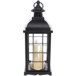 Сувенир с подсветкой «Теплое пламя» 13*13*33 см (работает от 3*ААА), Черный