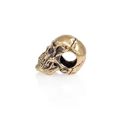 Шарм Череп Skull Victory mini - бусина для браслета из бронзы