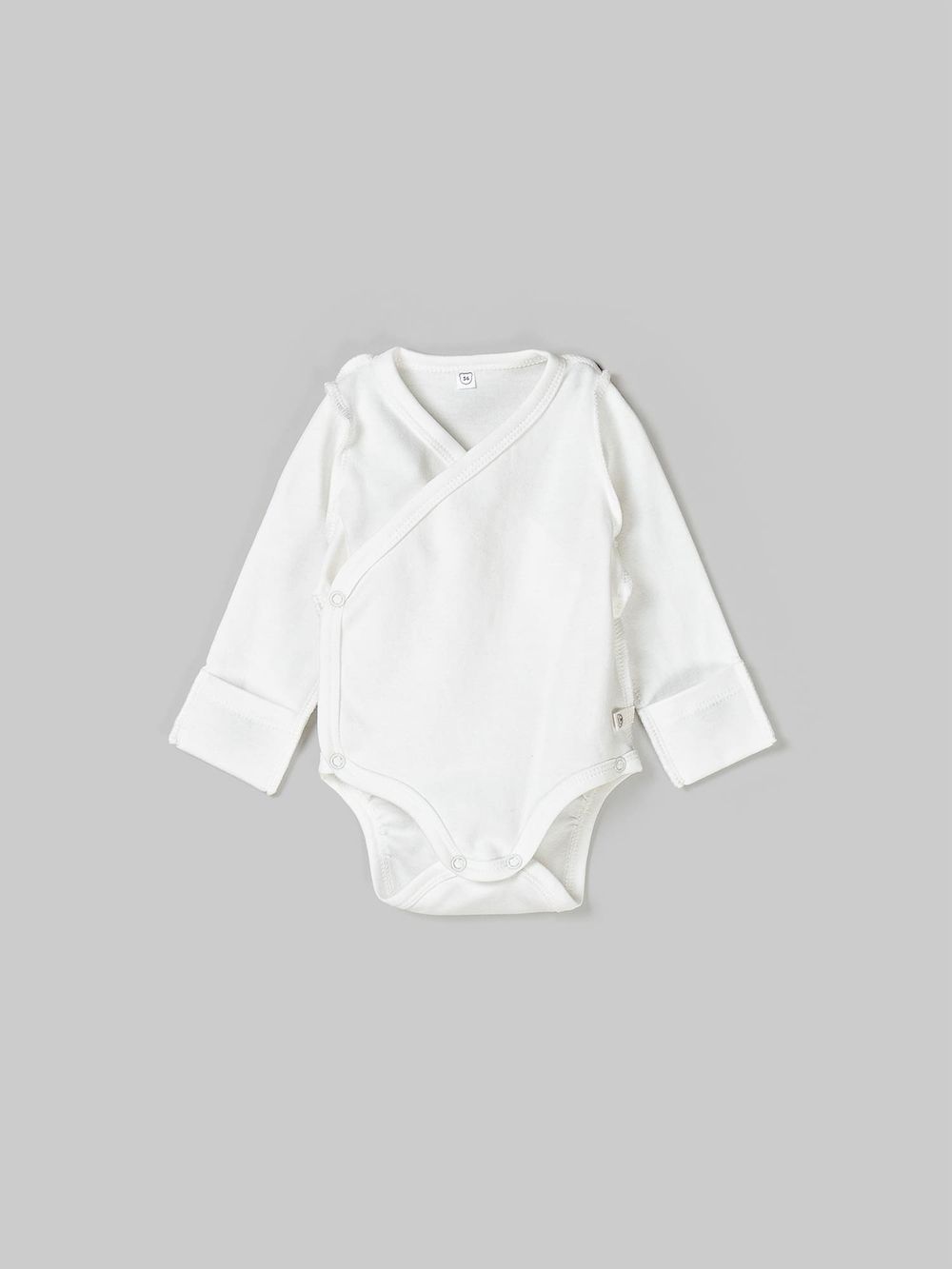 Комплект боди-кимоно с наружными швами "Сливки/Крем-брюле" 2 шт 0+