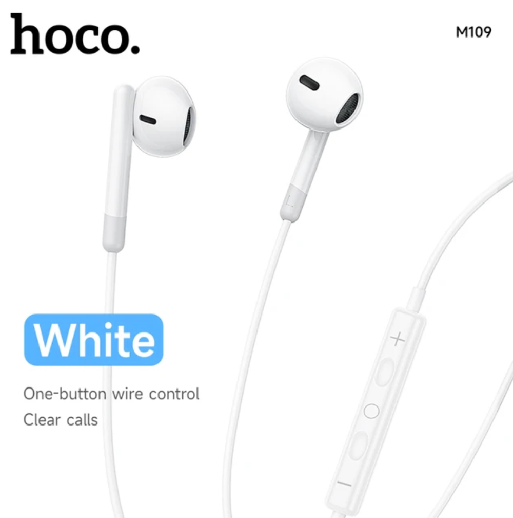 Проводные наушники Hoco M109 Type-c White
