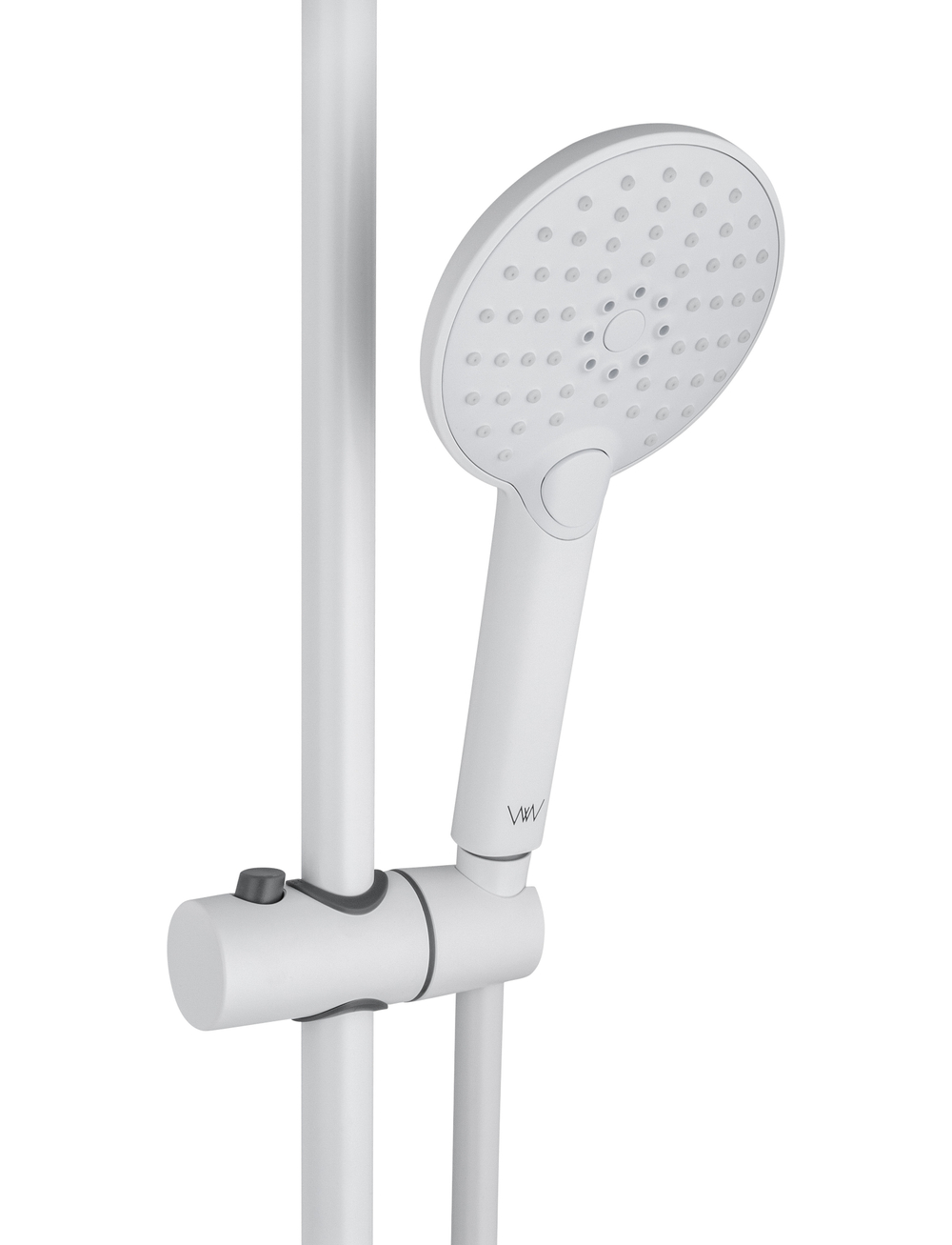 Смеситель для ванны с душевым гарнитуром WONZON & WOGHAND ALFA, Белый матовый (WW-AE3201-MW)