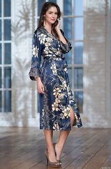 Халат Mia-Amore 8449 "Blue-Marine"