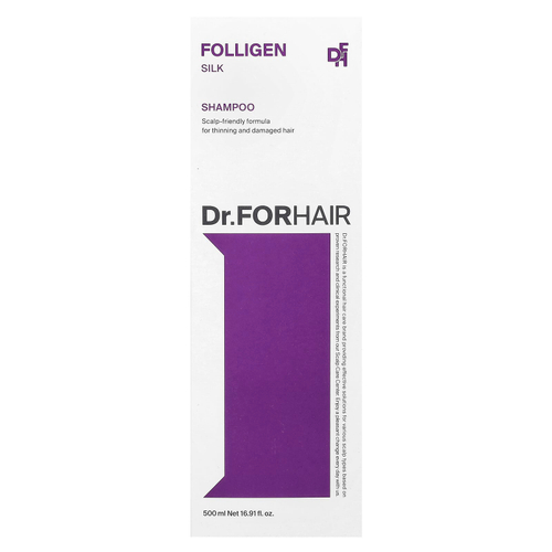Dr.ForHair, Folligen, шампунь из оригинального шелка, 500 мл (16,91 жидк. унц.)