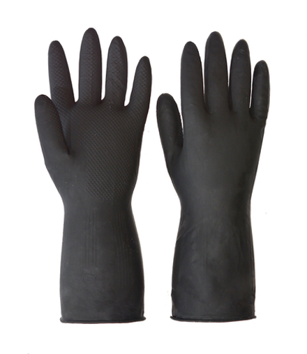 Перчатки резиновые технические КЩС тип 1