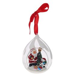 GAEM Украшение новогоднее "Капля" (блок из 6 шт), L8 W7 H10,5 см, 4в.