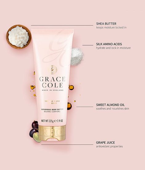 Ваниль и пион масло для тела, Grace Cole