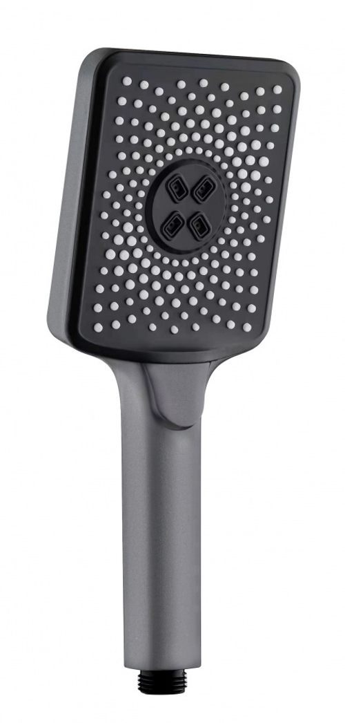 3022-3 Лейка для душа, графит 10*26.5см (3-функций, кнопка) HANSEN (50/1шт)