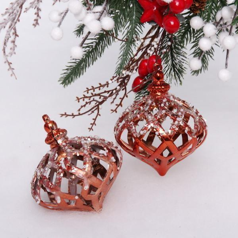 Набор украшений SHINE "Magic lamp" 8,8х10,4см 2шт. copper