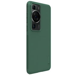 Чехол зеленого цвета от Nillkin c поддержкой беспроводной зарядки для Huawei P60 и P60 Pro, серия Super Frosted Shield Pro Magnetic