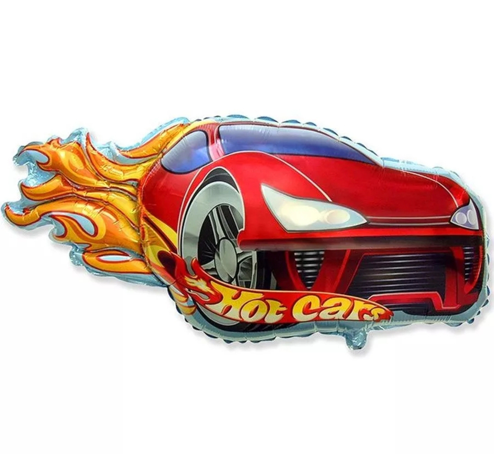 Шар 31"/79 см Фигура Hot Cars, красн.