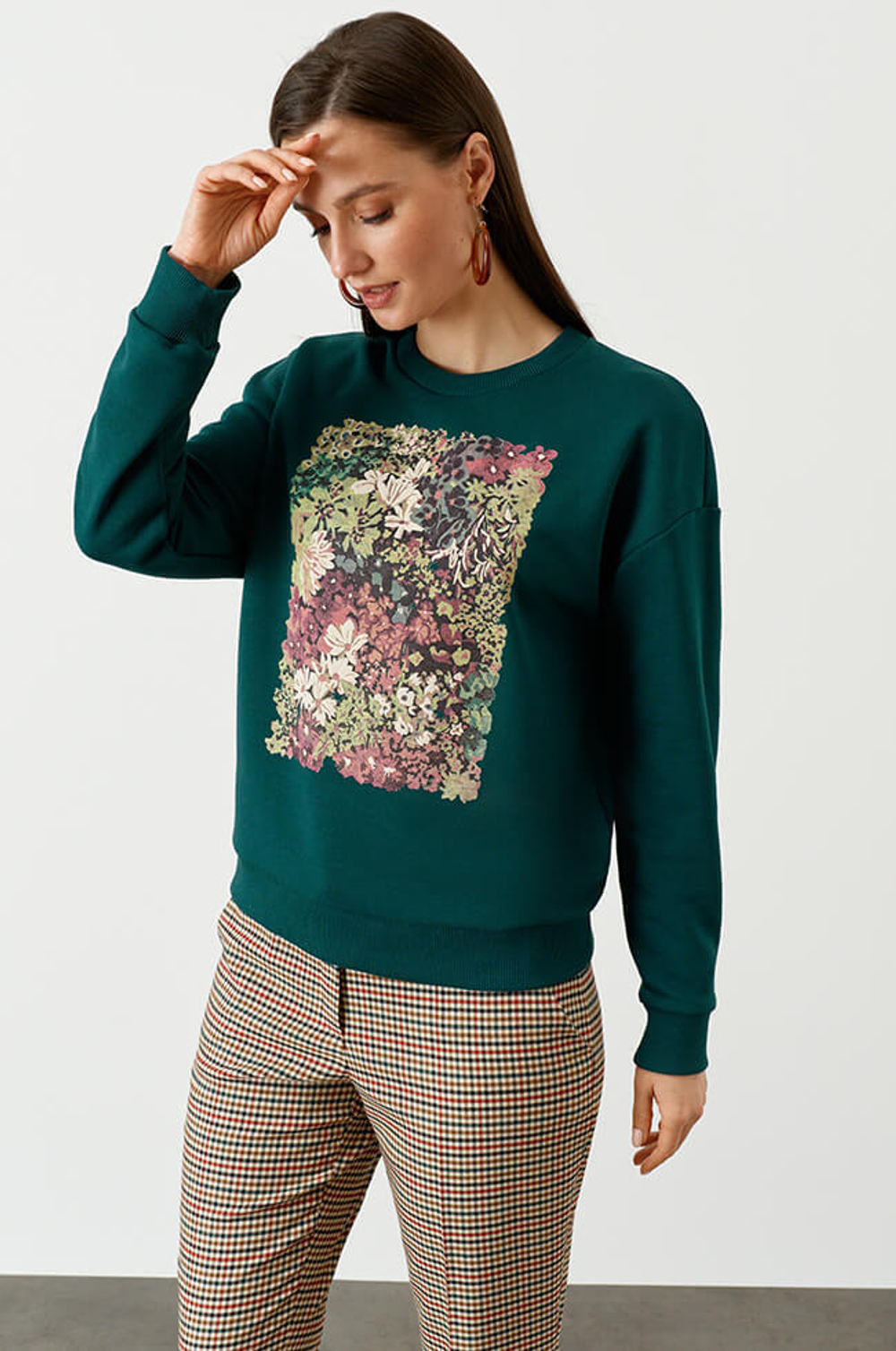 22724 Джемпер женский (изумрудный)