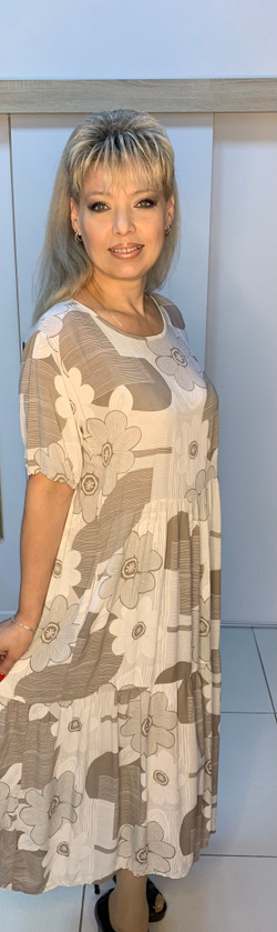 Белое итальянское платье с кармашками