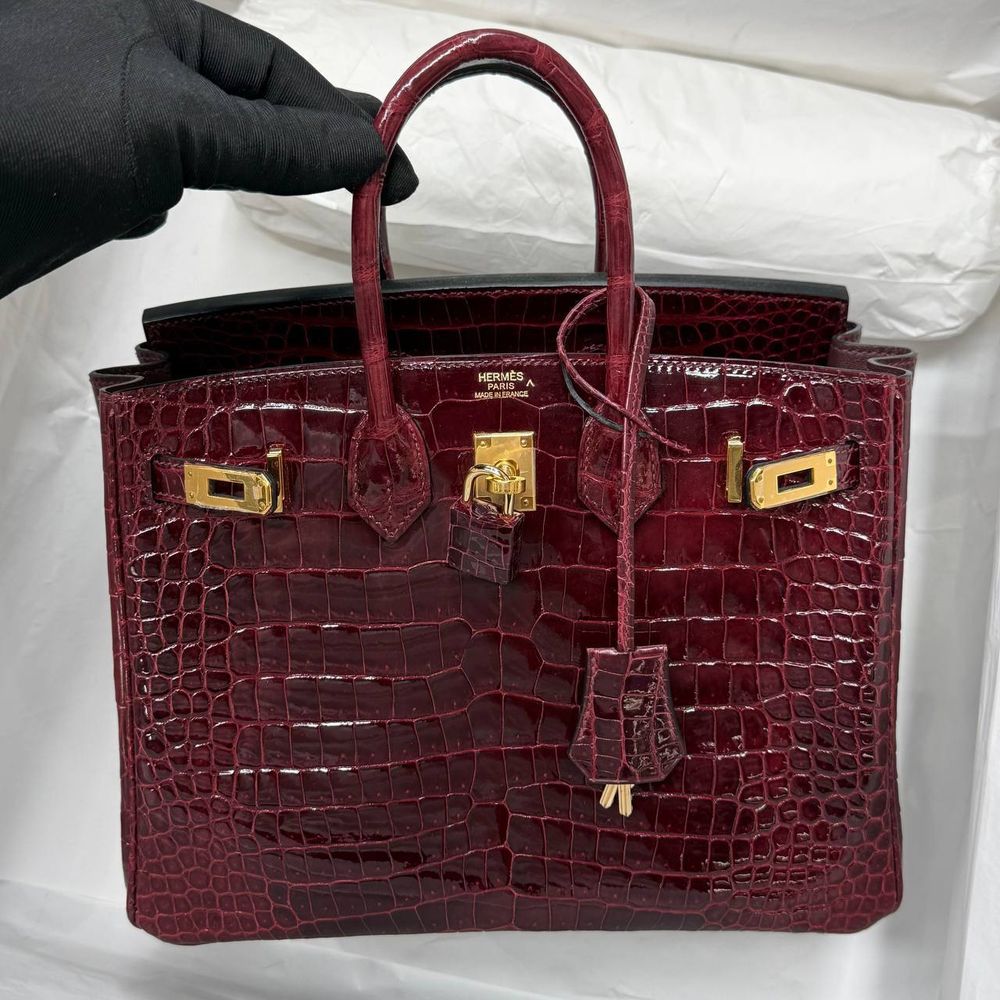 Сумка Hermes из кожи крокодила