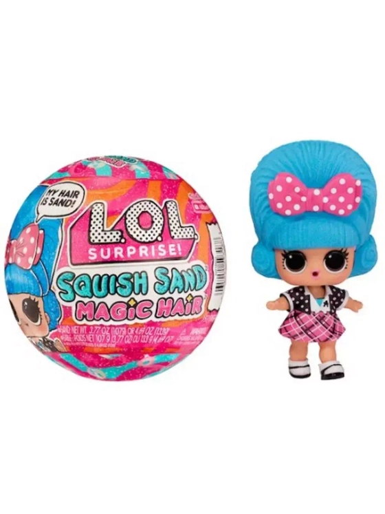 Кукла Лол Сюрприз в шаре Lol Squish Sand Magic Hair оригинал