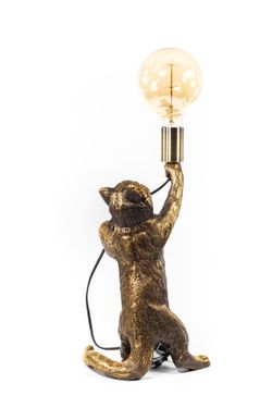 Настольная лампа Кот Эдисон Бронза