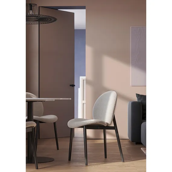 Стул Bente, светло-серое букле