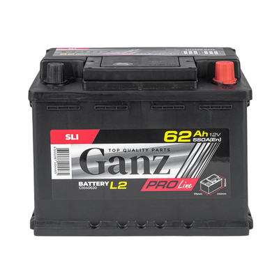 Аккумулятор GANZ PRO-Line DIN 62 А/ч обратный R+ 242x175x190 L2 EN 550 А