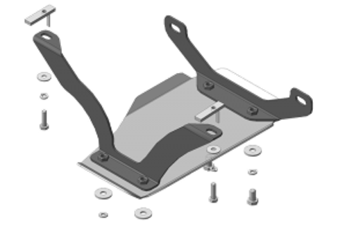 Усиленная защита Motodor зад. дифференциала. 5 мм, алюминий. для Subaru Forester 2013-2018 арт.32233