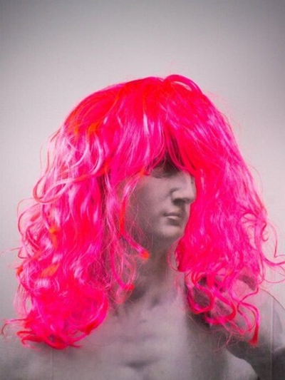 Парик карнавальный "Vivid", pink (50 см)